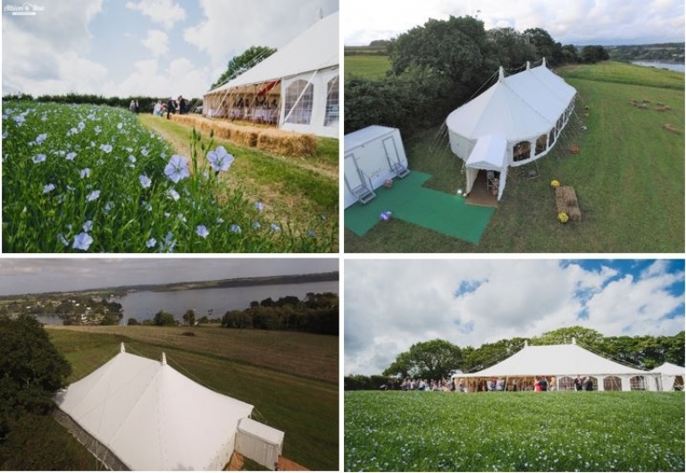 Have your Absolute Canvas wedding marquee at Restronguet Barton in Cornwall.
